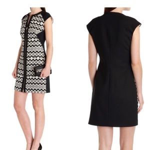 Ted Baker London Zip Front Aztec Geometric print by Dress